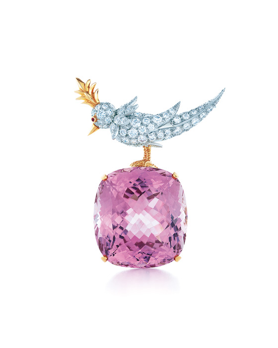 Tiffany & Co. Jean Schlumberger 孔賽石石上鳥胸針,價格電洽。